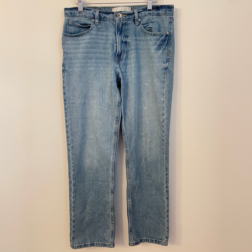 BDG Straight Leg Light Wash Jeans Women Size 29 Mid Rise 100% Cotton Denim